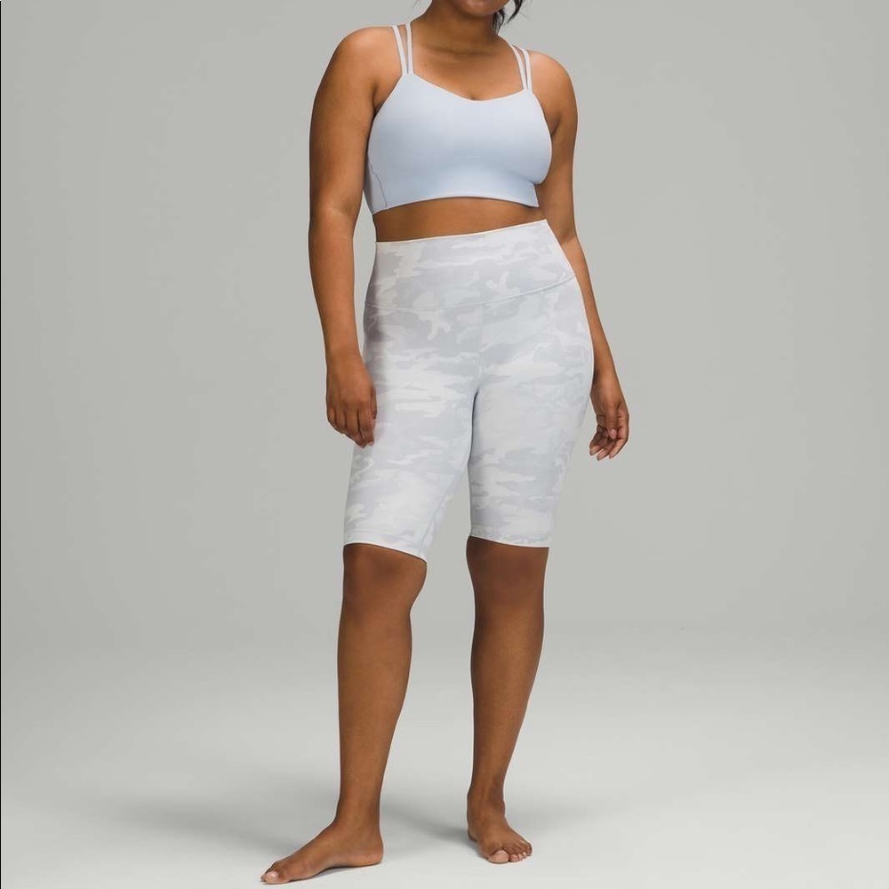 Lululemon Wunder Under Short‎ 10" Incognito Camo Jacquard Alpine White Starlight